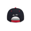 Atlanta Braves Arch Script A-Frame Snapback in Black Red