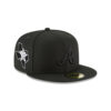 Atlanta Braves Blackout Core Fitted Cap in Black