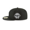 Atlanta Braves Blackout Core Fitted Cap in Black