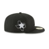 Atlanta Braves Blackout Core Fitted Cap in Black
