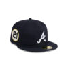 Atlanta Braves Boho Wool Fitted Cap in Black