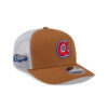 Atlanta Braves Bronze Mesh Snapback in Bronze