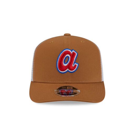 Atlanta Braves Bronze Mesh Snapback in Bronze