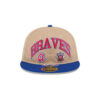 Atlanta Braves Camel Retro Crown Fitted Cap in Brown