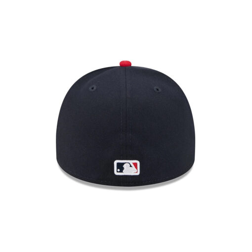 Atlanta Braves Cartoon A-Frame Fitted Cap in Black Red