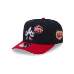 Atlanta Braves Cartoon A-Frame Snapback in Red Black