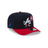 Atlanta Braves Cartoon A-Frame Snapback in Red Black
