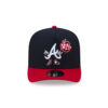 Atlanta Braves Cartoon A-Frame Snapback in Red Black
