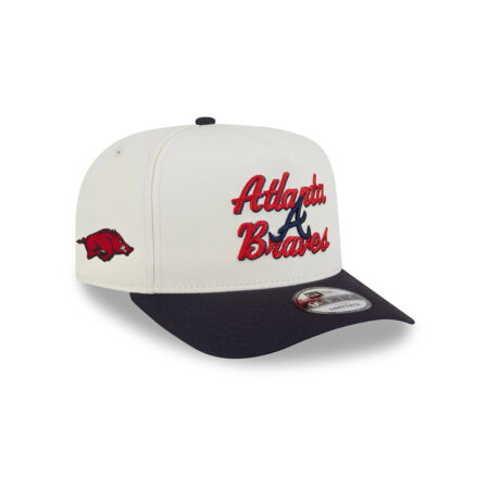 Atlanta Braves Chainstitch A-Frame Snapback in White