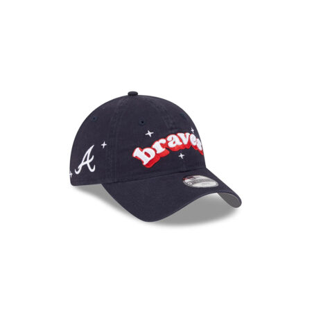 Atlanta Braves Cheer Adjustable Cap in Black