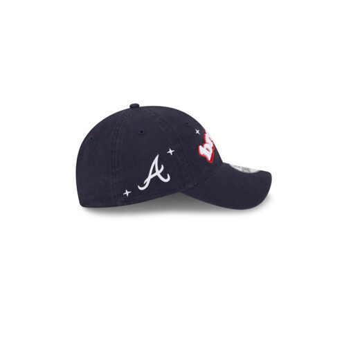 Atlanta Braves Cheer Adjustable Cap in Black