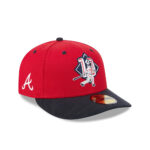 Atlanta Braves Chipper Jones Tribute Fitted Cap in Red Black