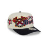 Atlanta Braves Classic A-Frame Snapback in Chrome White