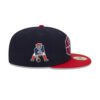 Atlanta Braves Classic Tone Fitted Cap in Black Red