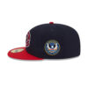 Atlanta Braves Classic Tone Fitted Cap in Black Red