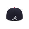 Atlanta Braves Classic Tone Fitted Cap in Black Red