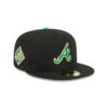 Atlanta Braves Clover Tribute Fitted Cap in Black
