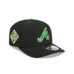 Atlanta Braves Clover Tribute Stretch-Snap in Black