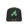 Atlanta Braves Clover Tribute Stretch-Snap in Black