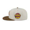 Atlanta Braves Corduroy Chrome Fitted Cap in Cream