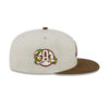 Atlanta Braves Corduroy Chrome Fitted Cap in Cream