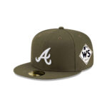 Atlanta Braves Core Fitted Cap in Olive Green