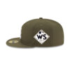 Atlanta Braves Core Fitted Cap in Olive Green