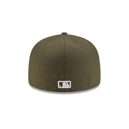 Atlanta Braves Core Fitted Cap in Olive Green