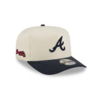 Atlanta Braves Cotton Brush A-Frame Snapback in Cream