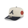 Atlanta Braves Cotton Brush A-Frame Snapback in Cream