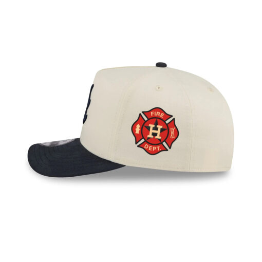 Atlanta Braves Cotton Brush A-Frame Snapback in Cream