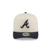 Atlanta Braves Cotton Brush A-Frame Snapback in Cream