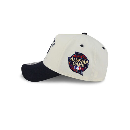 Atlanta Braves Curved Script A-Frame Snapback in Chrome White
