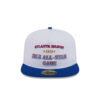 Atlanta Braves Derby Stripe A-Frame Fitted Cap in White