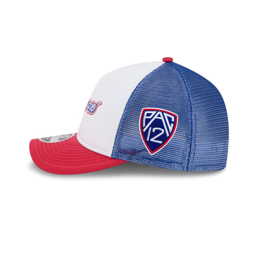 Atlanta Braves Derby Stripe M-Crown A-Frame Snapback in White Red