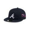 Atlanta Braves Easy Retro A-Frame Fitted Cap in Black