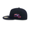 Atlanta Braves Easy Retro A-Frame Fitted Cap in Black