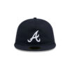 Atlanta Braves Easy Retro A-Frame Fitted Cap in Black