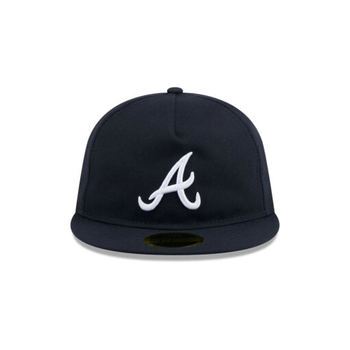 Atlanta Braves Easy Retro A-Frame Fitted Cap in Black