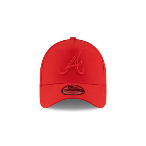 Atlanta Braves Front Door A-Frame Snapback in Red