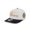 Atlanta Braves Gold Script Adjustable Cap in White
