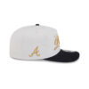 Atlanta Braves Gold Script Adjustable Cap in White