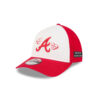 Atlanta Braves Heart Graphic Adjustable Cap in Red White