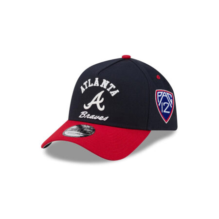 Atlanta Braves Heritage Arch A-Frame Snapback in Black Red