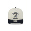 Atlanta Braves Heritage Arch A-Frame Snapback in Chrome White