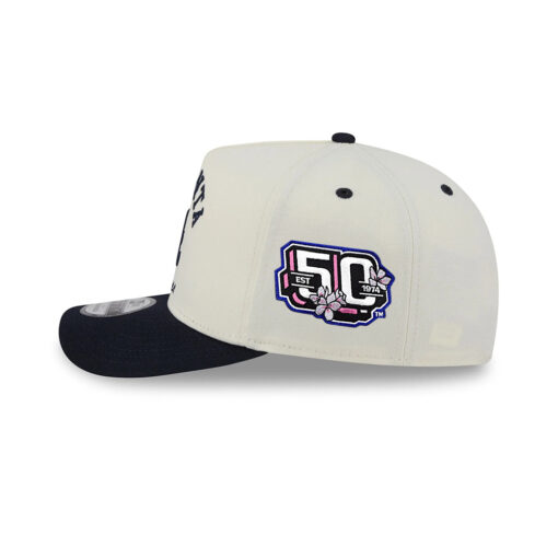 Atlanta Braves Heritage Arch A-Frame Snapback in Chrome White