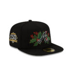 Atlanta Braves Holly A-Frame Fitted Cap in Black