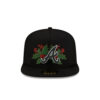 Atlanta Braves Holly A-Frame Fitted Cap in Black