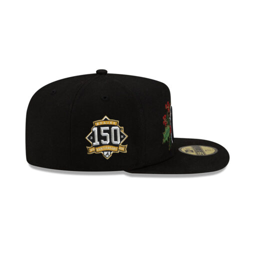 Atlanta Braves Holly A-Frame Fitted Cap in Black