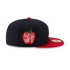 Atlanta Braves Home Team Fitted Cap in Black Red